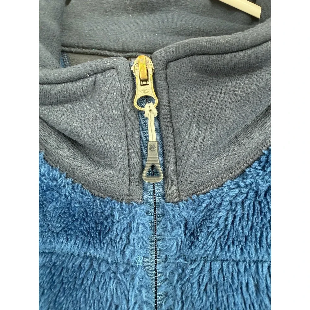 The North Face Summit Series Fleece Jacket Mens Medium Blue Full Zip Hybrid